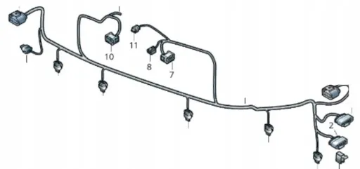 4M 4M8971095 - Audi Q8 4MN Проводка Кабели Установка Передний Бампер Передняя PDC 4M8971095HE