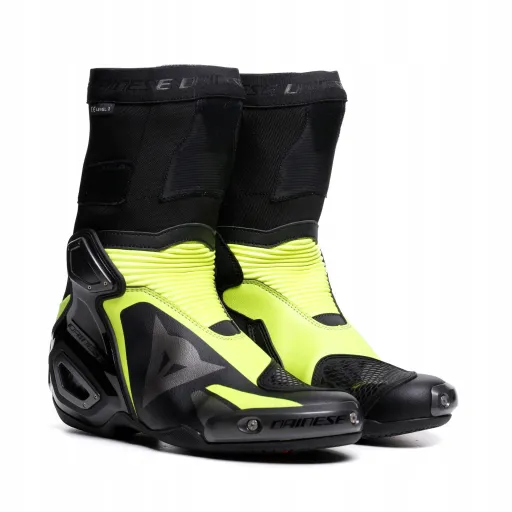 Мотоциклетні черевики Dainese Axial 2 Boots Чорні/Жовті-флуоресцентні 46