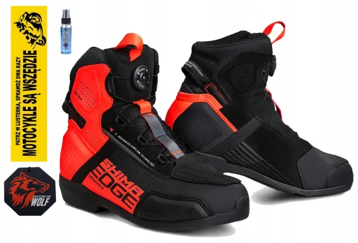 SHIMA ЗРУЧНІ ВИСОКІ ЧЕРЕВИКИ EDGE VENTED BLACK RED 48 ПОДАРУНКИ