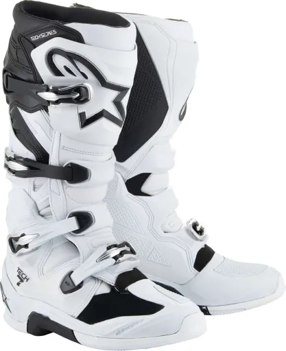 КРОССОВЫЕ БОТИНКИ OFFROAD QUAD ATV ALPINESTARS TECH 7 WHITE/BLACK (12) 47