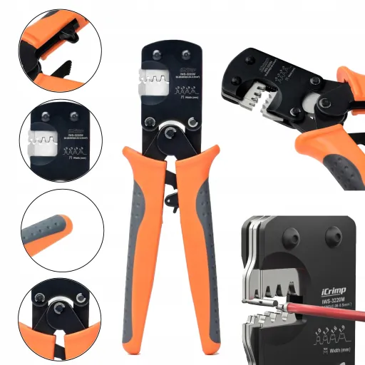 Кримпер для міні-конекторів iwiss iws-3220m jst, molex, dupont