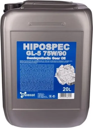 SPECOL OIL 75W90 20L GL5 HIPOSPEC SEMI-SYNTH.